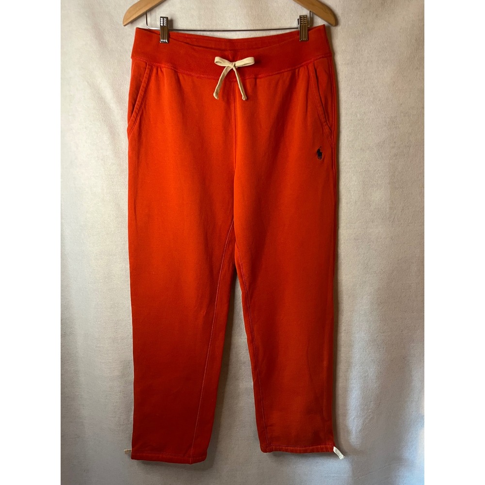 Polo Ralph Lauren Lightweight Fleece Sweatpants Orange Sz M